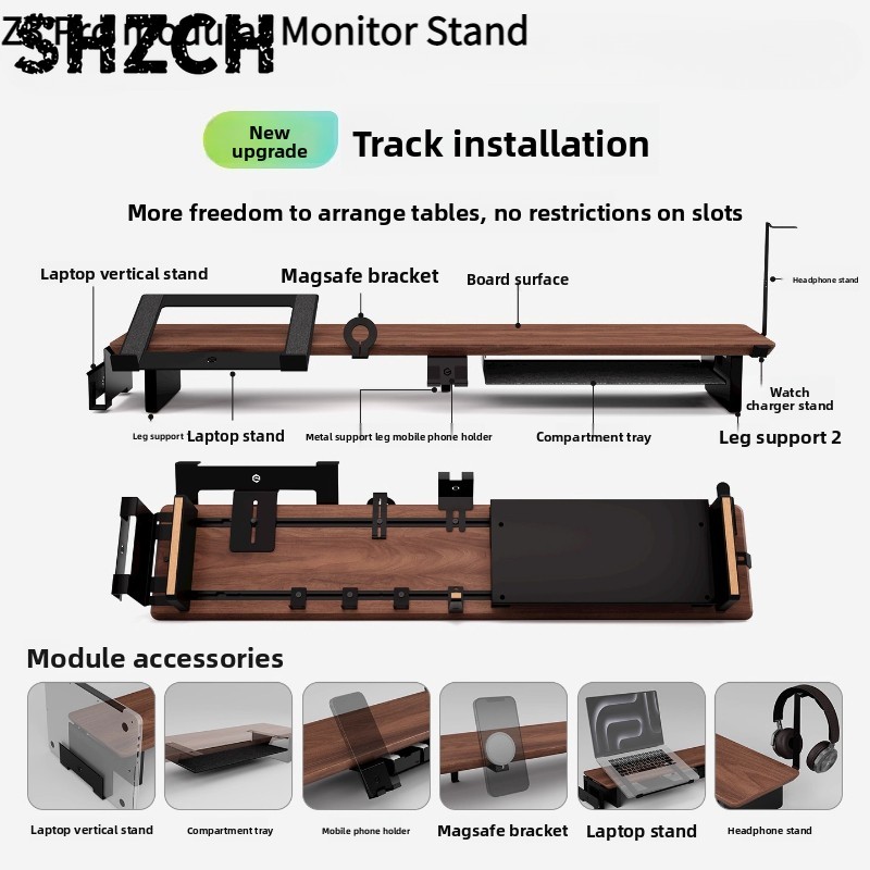Tablet Lap Desk - Z3 Pro 모듈형 모니터 라이저 원목