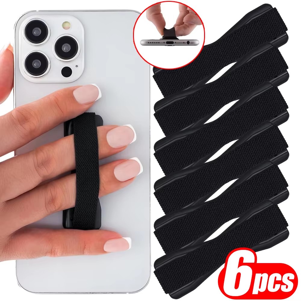 Tablet Ipad Accessories - 휴대폰 그립 탄성 스트랩, 블랙 베이스