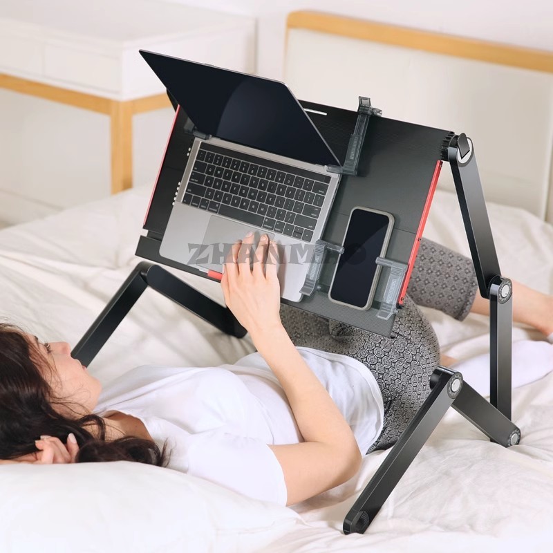 Tablet Lap Desk - 침대 위에 누워 있음, 노트북 책상,