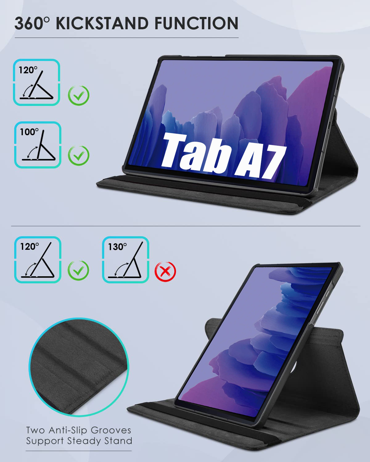 삼성 갤럭시 탭 A7용 회전 케이스 10.4인치 SM- - Remarkable Tablet Accessories 리뷰 및 가격