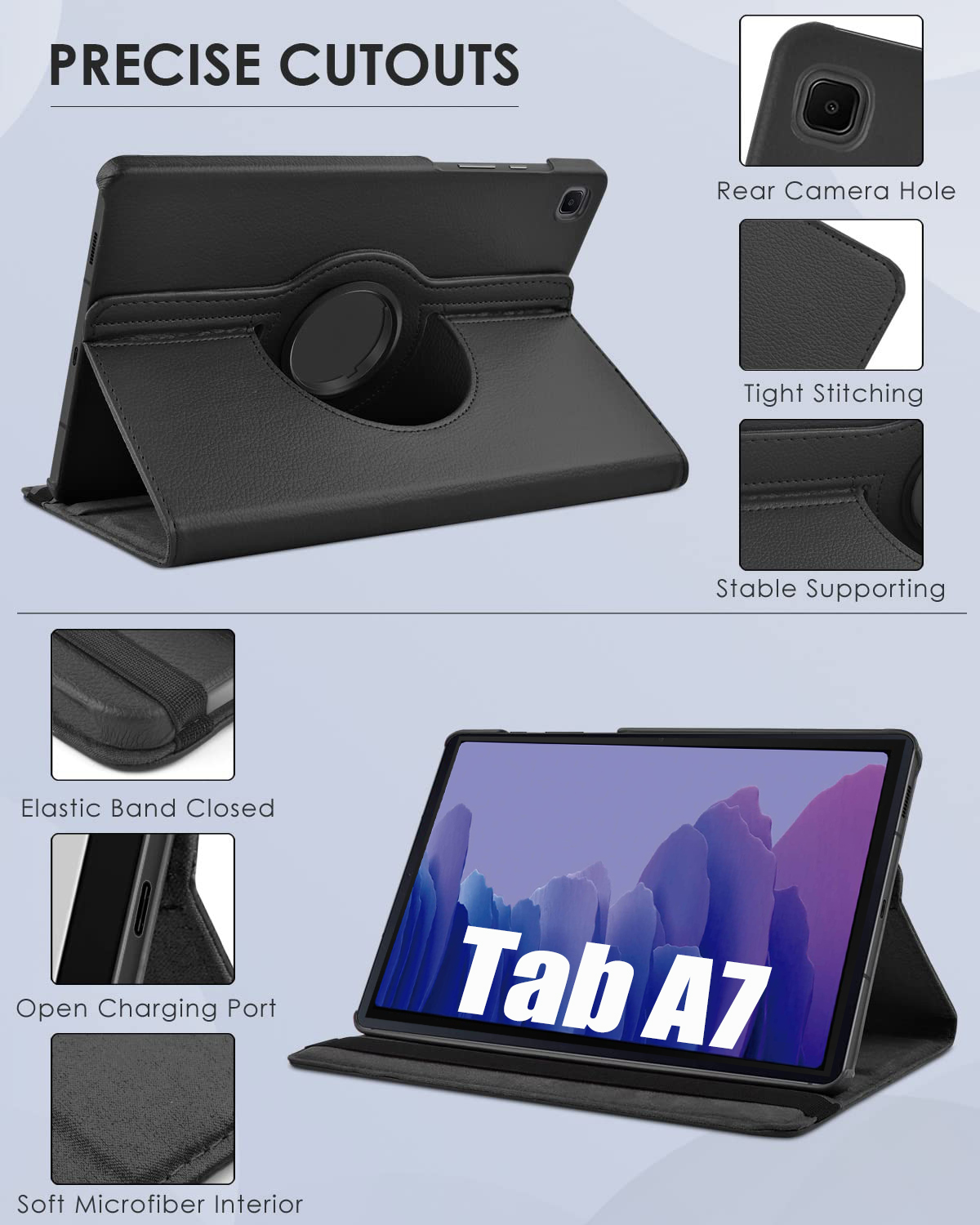 삼성 갤럭시 탭 A7용 회전 케이스 10.4인치 SM- - Remarkable Tablet Accessories 리뷰 및 가격