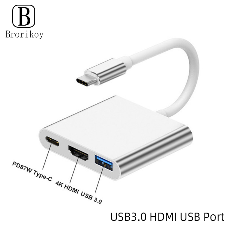 3 in 1 USB 타입 C 허브, 4K HDMI HD - Tablet Ipad Accessories 리뷰 및 가격