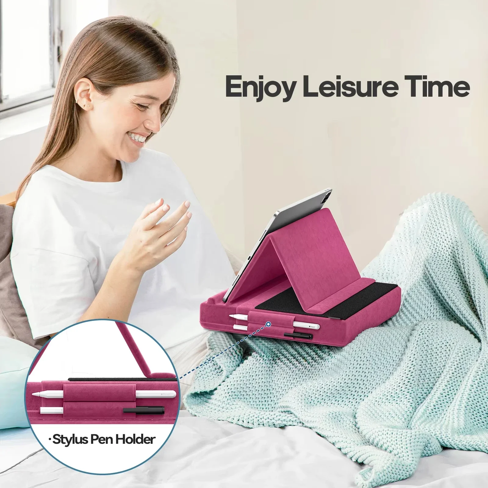 업그레이드된 태블릿 베개 스탠드 무릎 침대 및 책상용  - Tablet Lap Desk 리뷰 및 가격