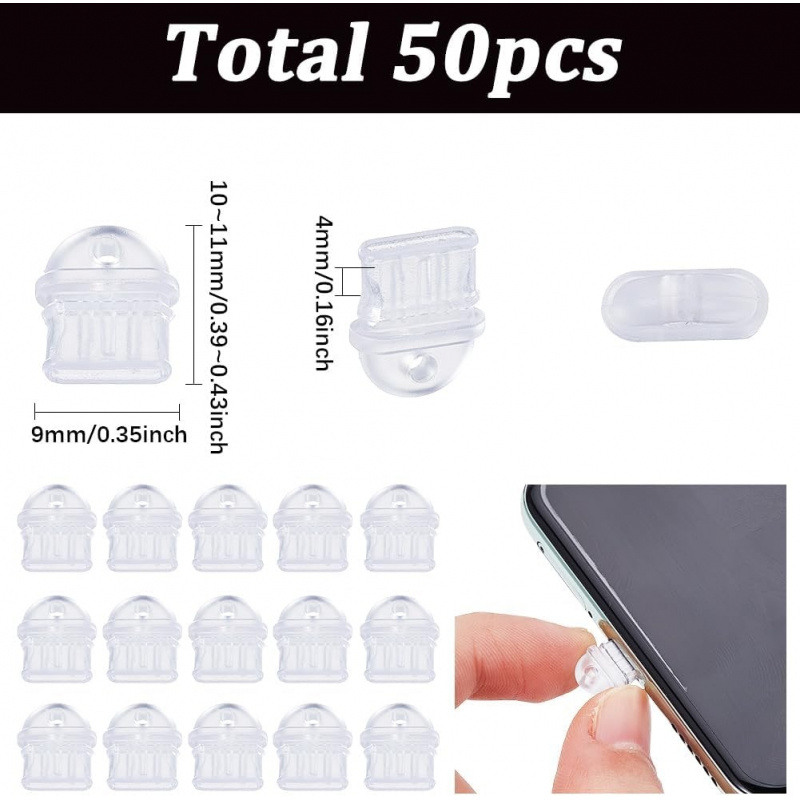 50Pcs 유형 C 방진 플러그 휴대 전화 노트북 태블 - Tablet Cover Accessories 리뷰 및 가격