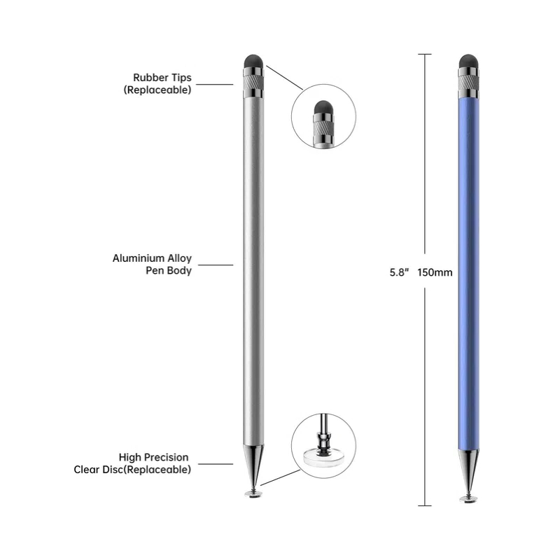 2-in-1 스타일러스 펜 고감도 디스크 팁 고무 팁  - Tablet Drawing Accessories 리뷰 및 가격