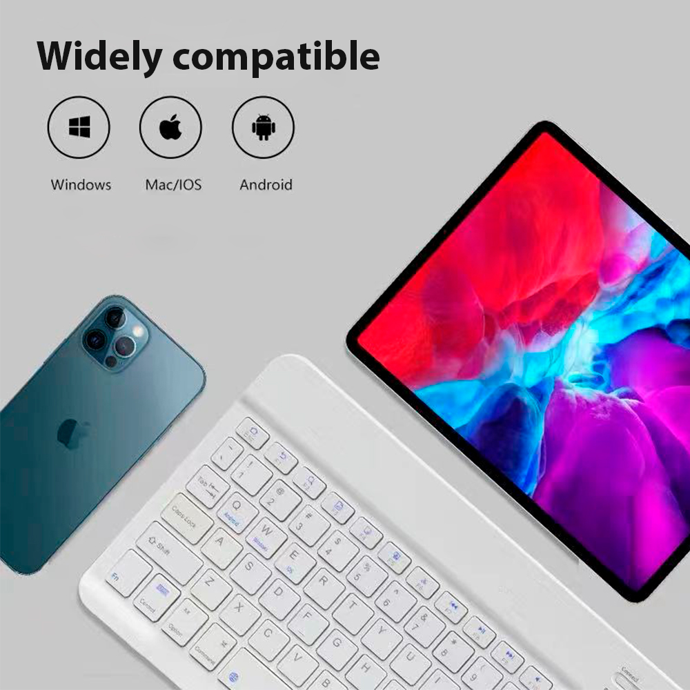 블루투스 무선 키보드 범용 휴대 전화 태블릿 키보드 및 - Tablet Ipad Accessories 리뷰 및 가격