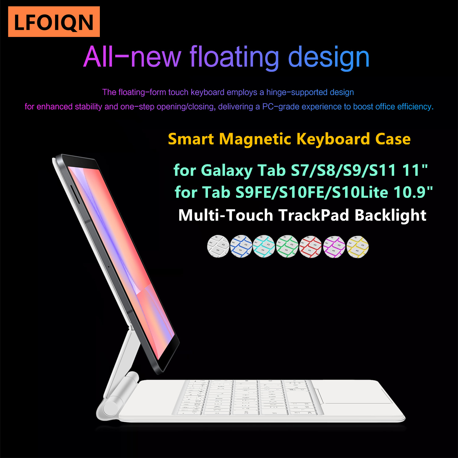 LFOIQN 매직 키보드 삼성 갤럭시 탭 S10 라이트 - Tablet S9 Fe Accessories 리뷰 및 가격