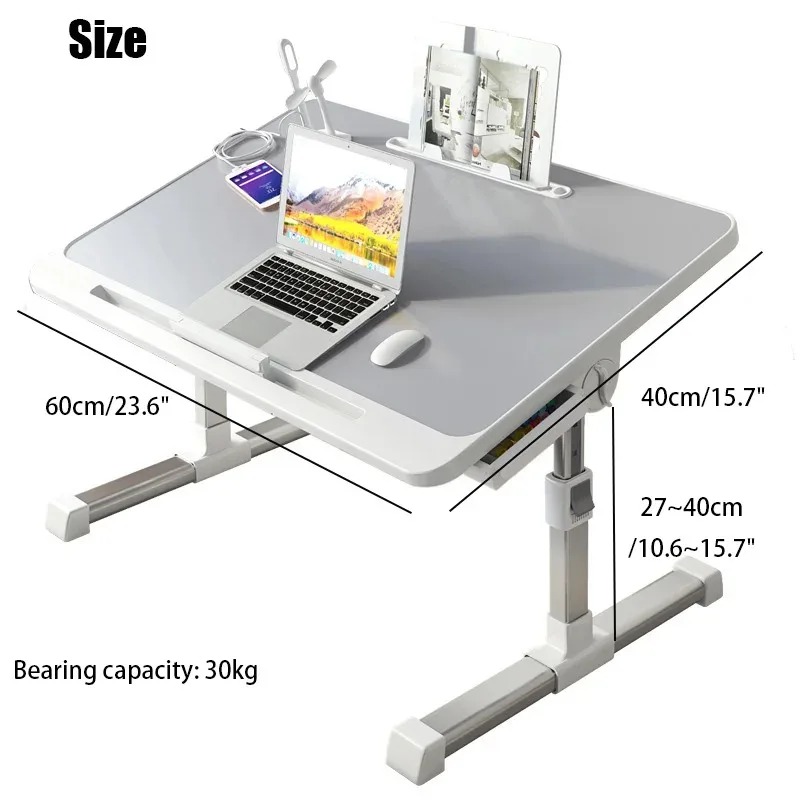노트북 침대 트레이 테이블 조절 가능한 노트북 침대 스 - Tablet Lap Desk 리뷰 및 가격