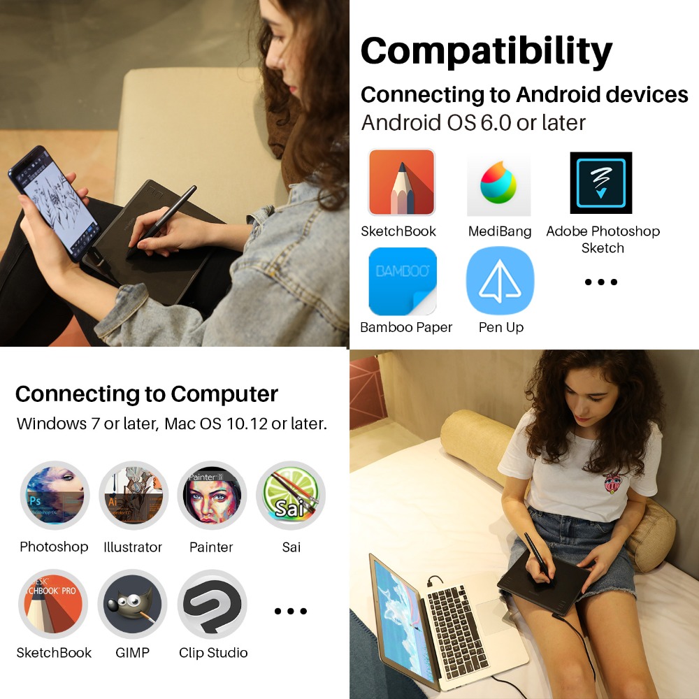 화왕 HS64 그래픽 디지털 기판, 배터리 없는 디지털 - Graphic Tablet Accessories 리뷰 및 가격