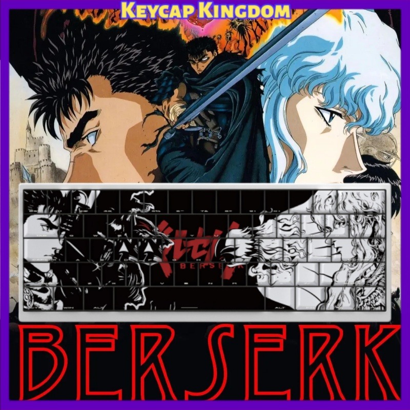 BERSERK 테마 애니메이션 키캡 98 키 기계식 키 - Tablet Accessories For Gaming 리뷰 및 가격