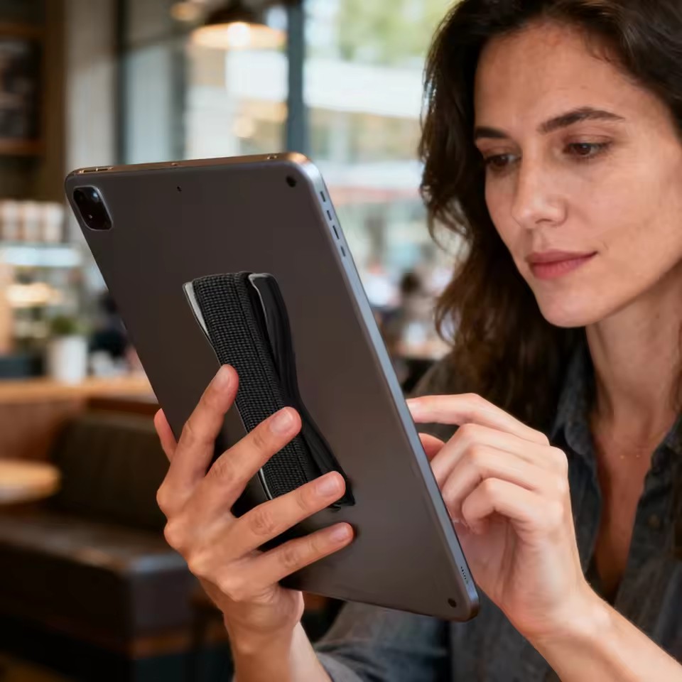 휴대폰 그립 탄성 스트랩, 블랙 베이스 포함, 스마트폰 - Tablet Ipad Accessories 리뷰 및 가격