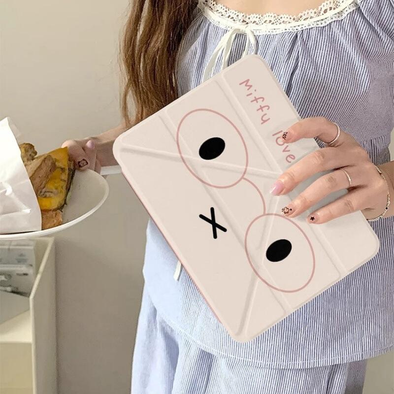 귀여운 애니메이션 프린트가 있는 만화 미피 아이패드 태 - Tablet Ipad Accessories 리뷰 및 가격